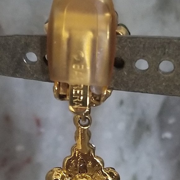 HOLIDAY STATEMENT JOSE & MARIA BARRERA PURPLE CRYSTAL DANGLE CHANDELIER EARRINGS - Picture 8 of 16